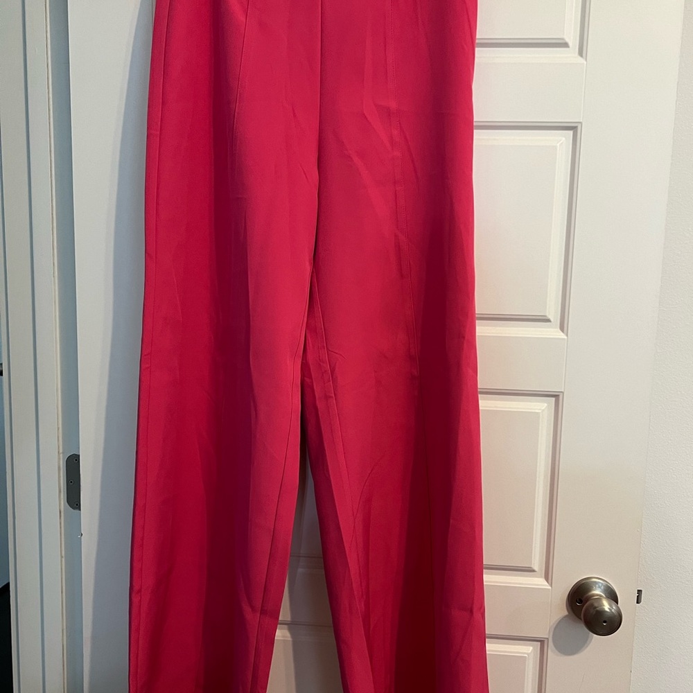 NWT Nasty Gal Women's Pink Wide-Leg Pants